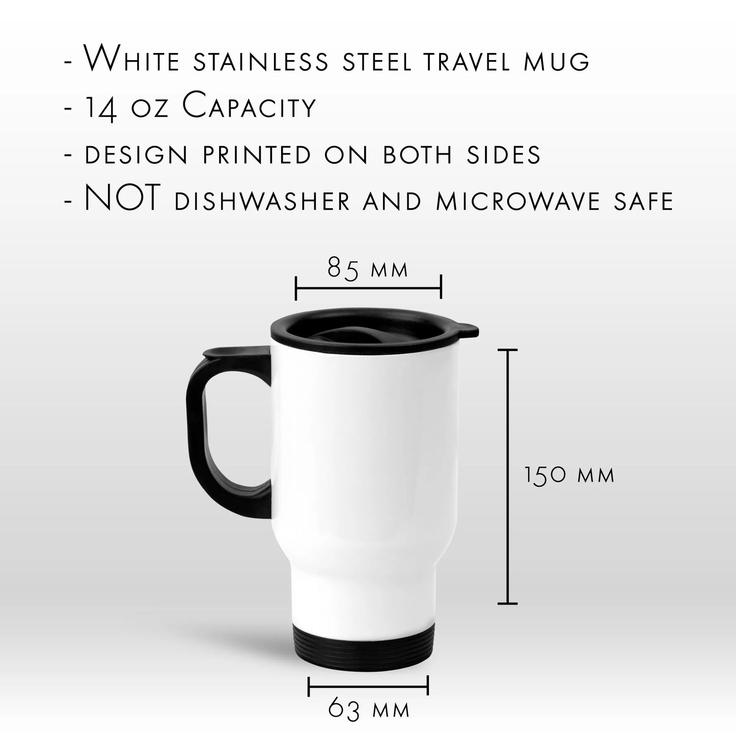 May the fifties be with you travel mug
